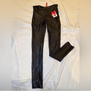 Spanx Faux Leather Leggings – Size S/P – Black